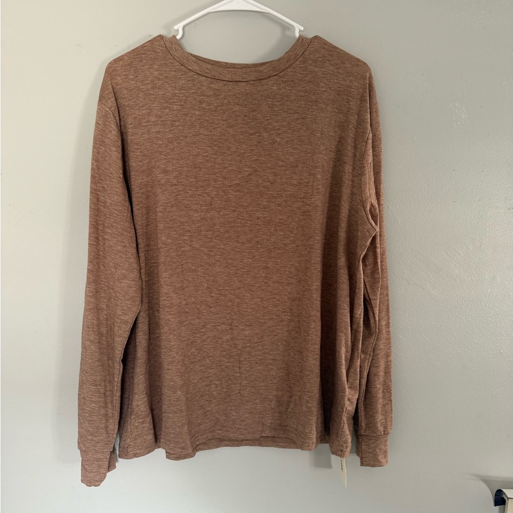 Men's Brown Long Sleeve Shirt